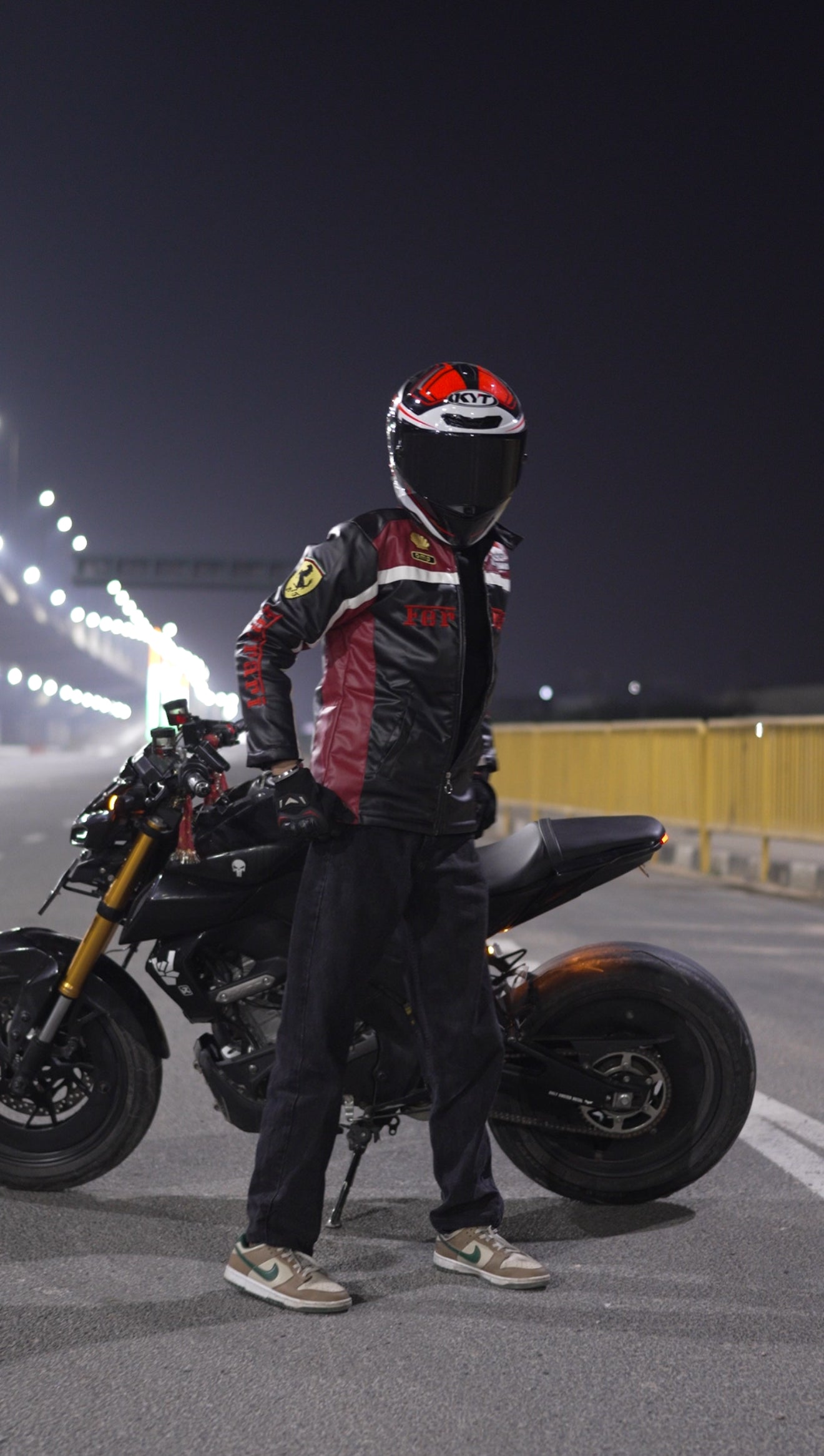 Olympus Motorcycles Leather Jacket – Premium Black & Red Biker Jacket for Men | Riding Gear for Motorcyclists