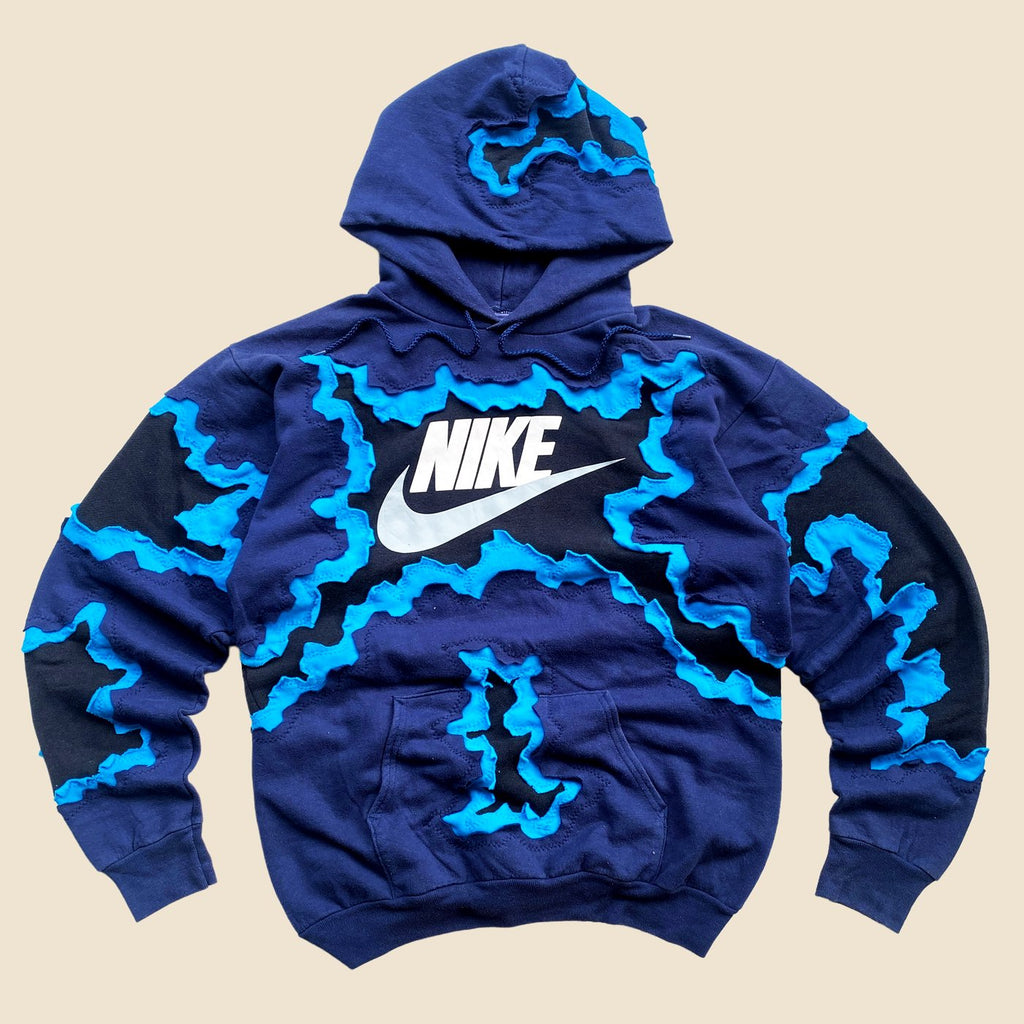 Upcycled Unisex Hoodie – One-of-a-Kind Handcrafted Patchwork Sweatshirt