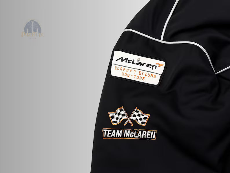 McLaren F1 Racing Jacket for Men | Premium Formula 1 Bomber Style Outerwear | Streetwear Winter Jacket India